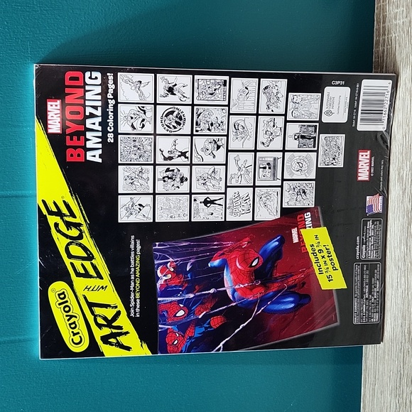 Marvel Spiderman Coloring Book with Poster - Picture 2 of 2